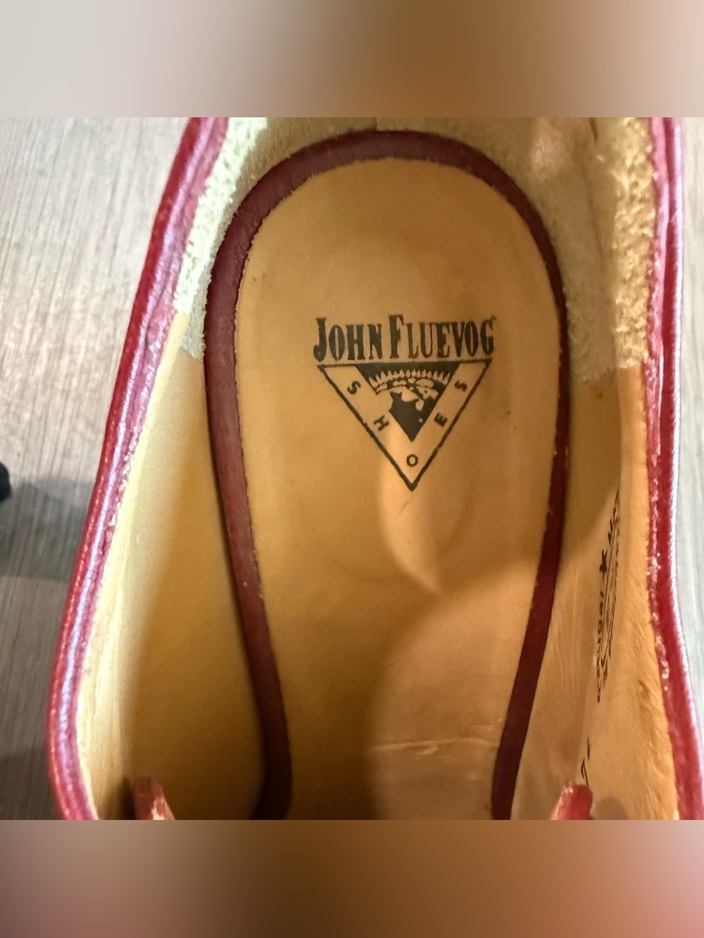 John Fluevog Celestial Communication Red Ursula Lace-Up Heel 7.5 - Picture 5 of 10